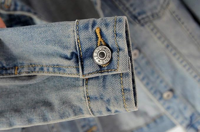 Women's Casual Detachable Hoodie Denim Jacket