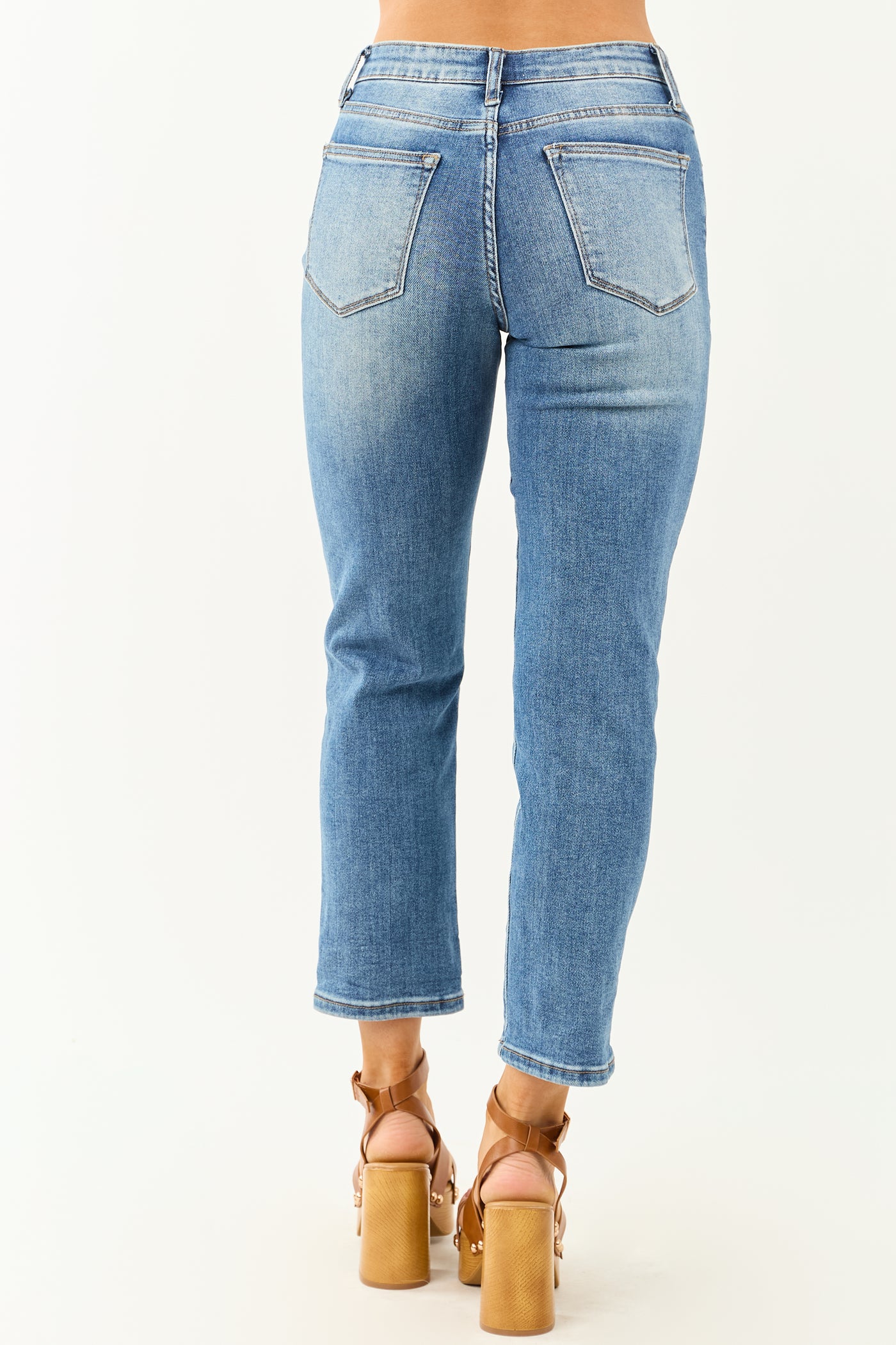 Medium Tummy Control Stretchy Slim Straight Jeans