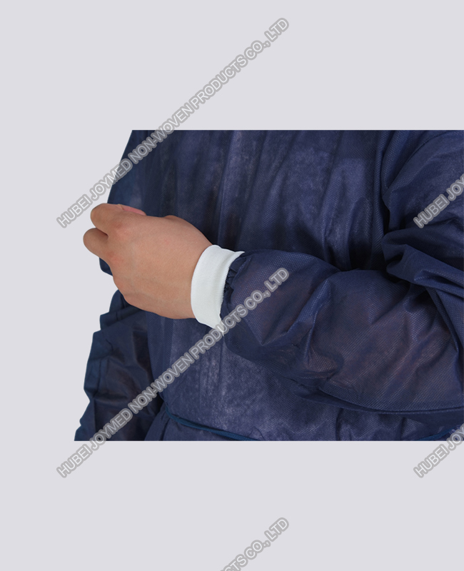 Non Woven Isolation Gown Knitted Cuff