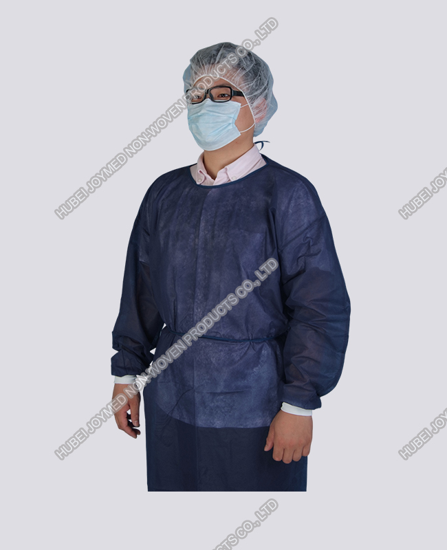 Non Woven Isolation Gown Knitted Cuff