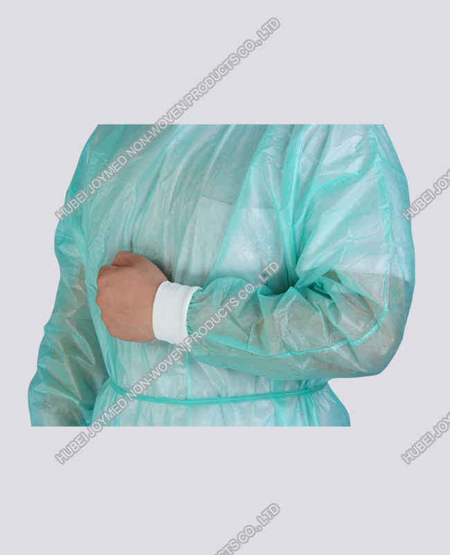 Non Woven Isolation Gown Knitted Cuff