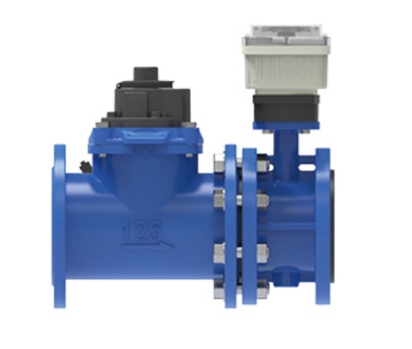 Large caliber IoT water meter for water self flow power generation