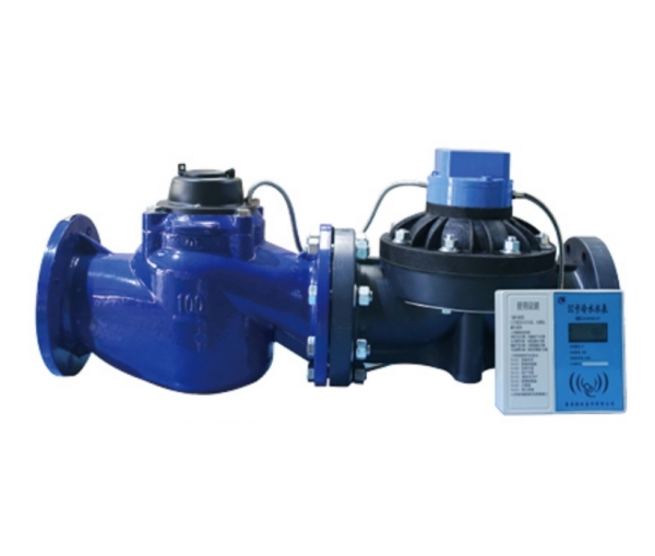 Wired split type large-diameter IC card prepaid water meter