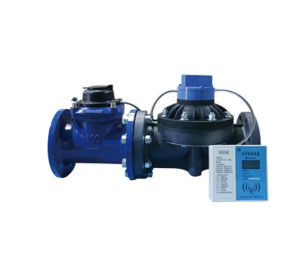 Wired split type large-diameter IC card prepaid water meter