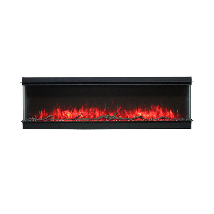 Customized Realistic Home Appliance 3 Sided Electric Fireplace for Home