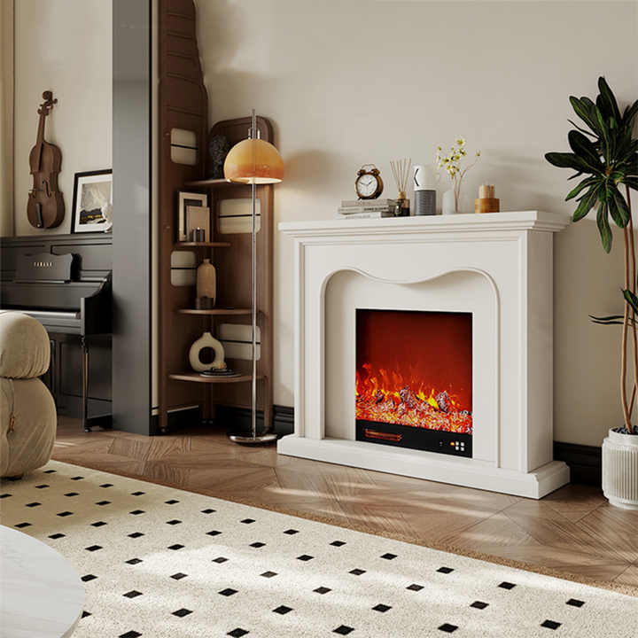 New Fashion Antique Style Home Appliance Wooden Mantel Electric Fireplace for Warm