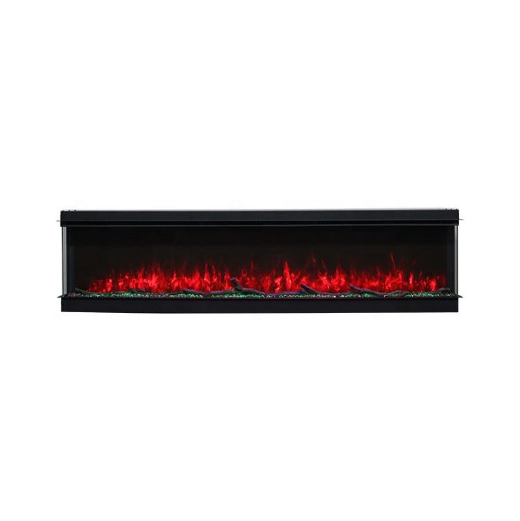 Customized Realistic Home Appliance 3 Sided Electric Fireplace for Home