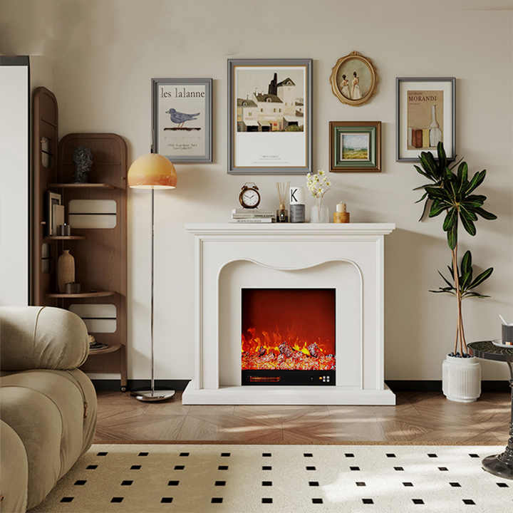 New Fashion Antique Style Home Appliance Wooden Mantel Electric Fireplace for Warm