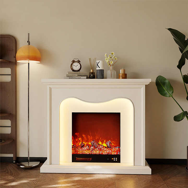 New Fashion Antique Style Home Appliance Wooden Mantel Electric Fireplace for Warm