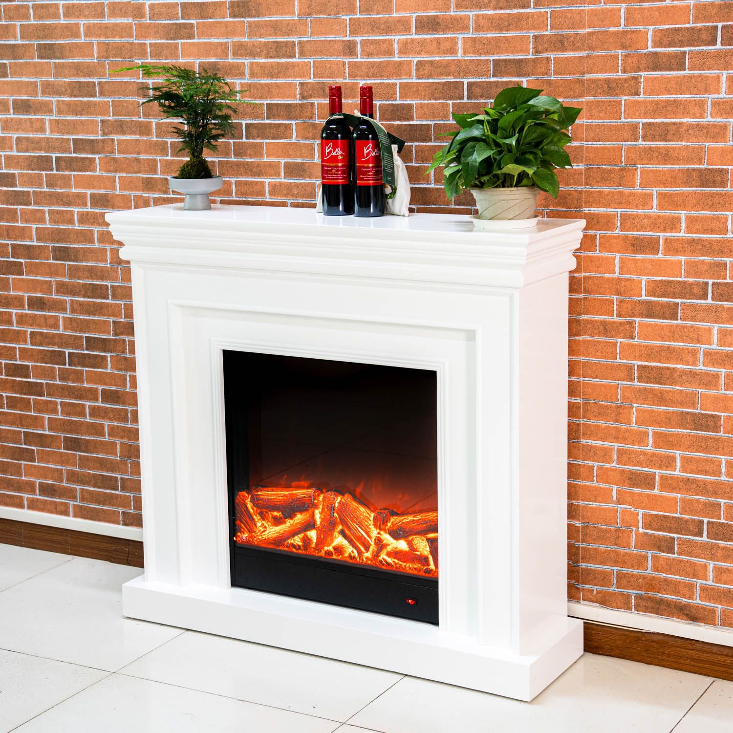 New Fashion Modern Style Wooden Mantel Electric Fireplace for Home Hotel