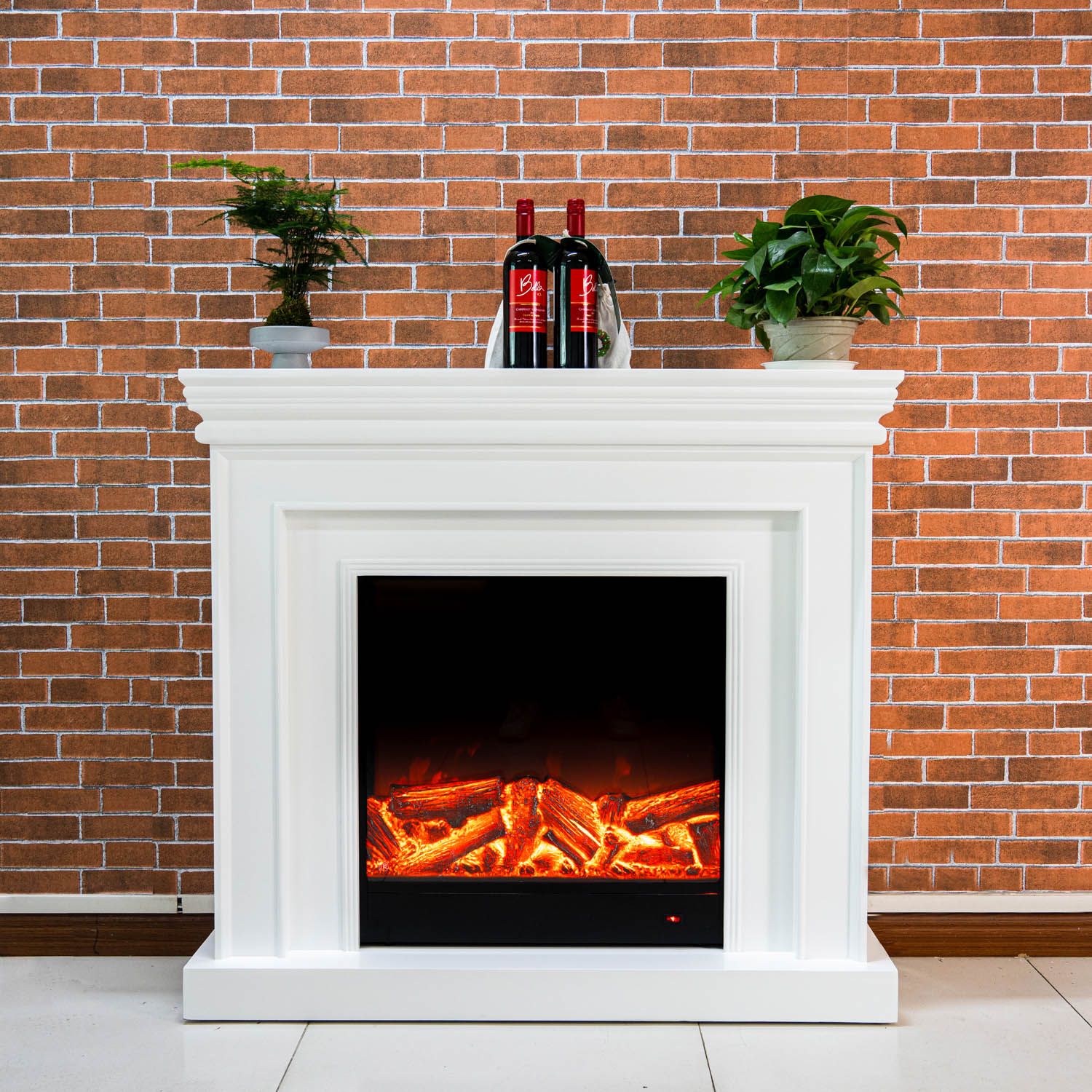 New Fashion Modern Style Wooden Mantel Electric Fireplace for Home Hotel