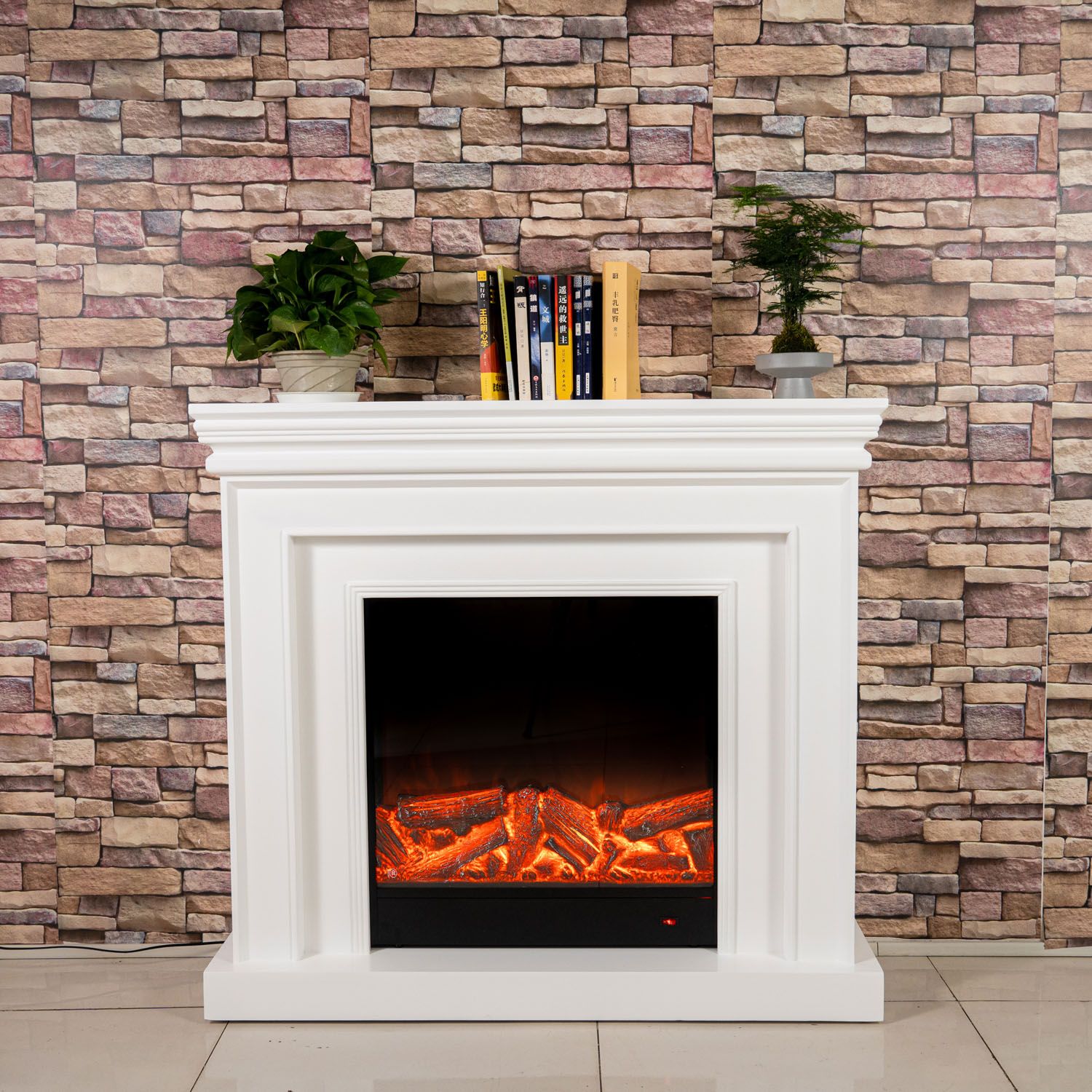 New Fashion Modern Style Wooden Mantel Electric Fireplace for Home Hotel
