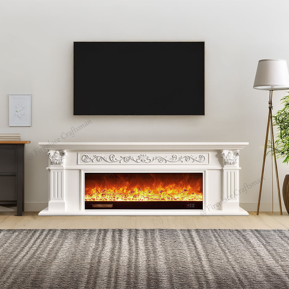 New Fashion Home Appliance TV Stand Fireplace for Warm Use