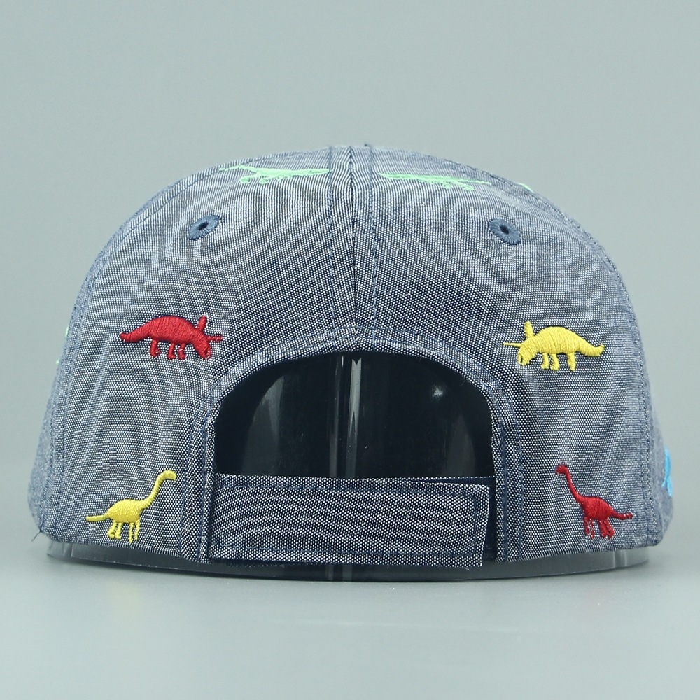 Cute dinosaur embroidered hip-hop hat