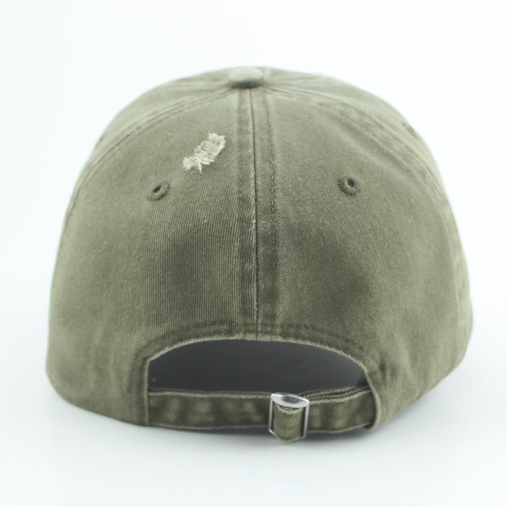 Lightly washed cotton baseball cap