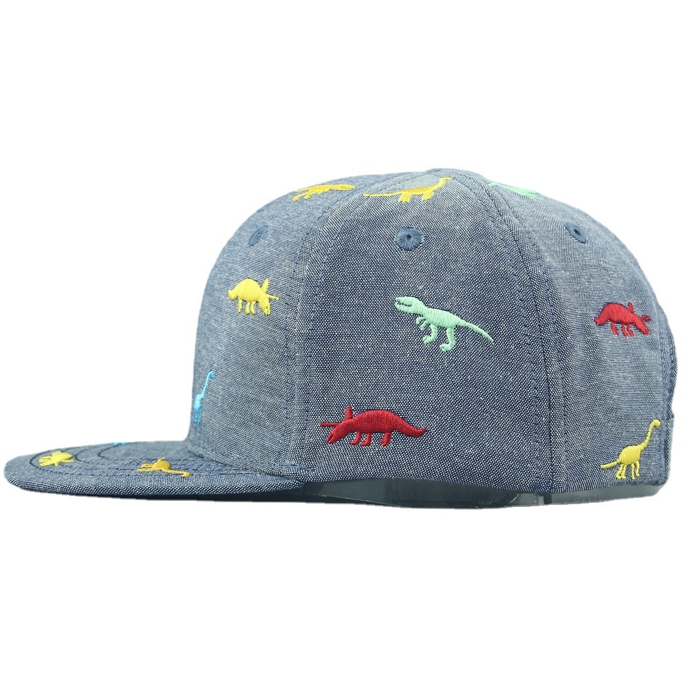 Cute dinosaur embroidered hip-hop hat