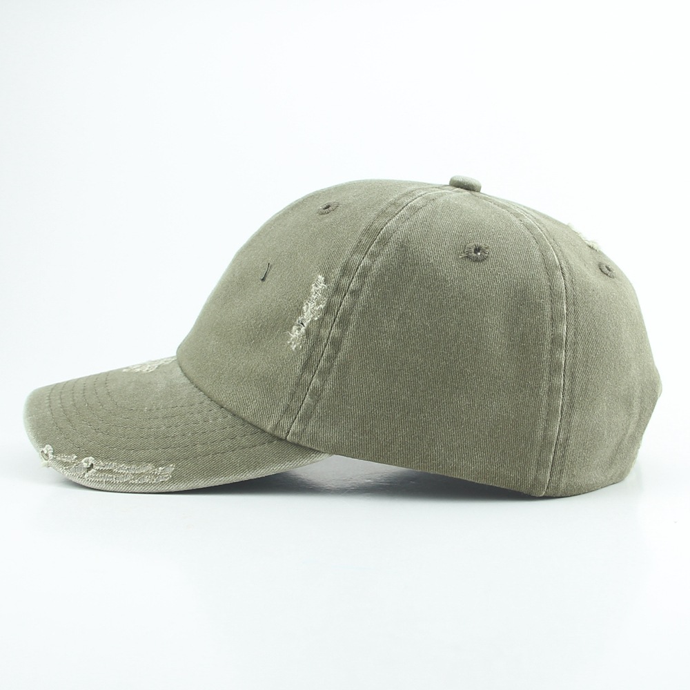 Lightly washed cotton baseball cap