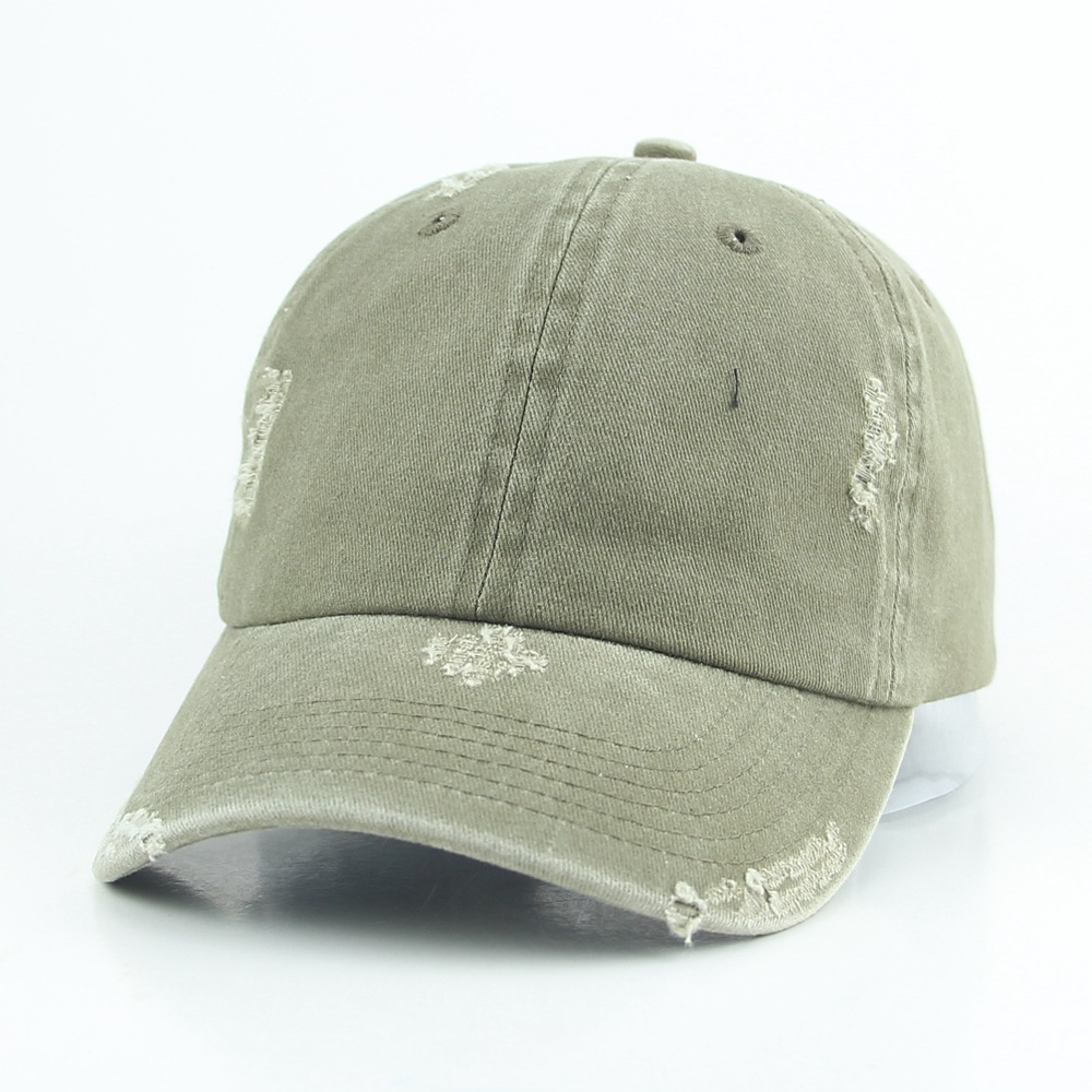 Lightly washed cotton baseball cap