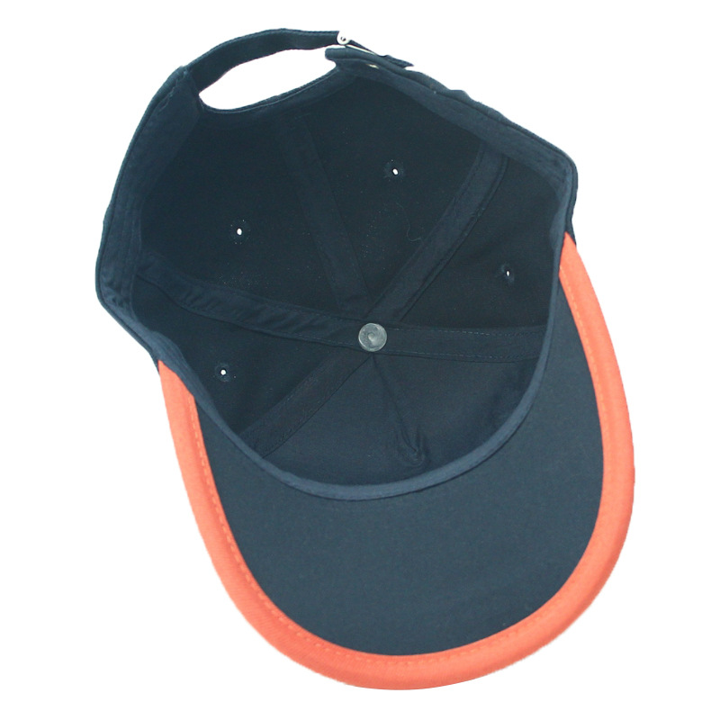 Spring and autumn round-top diagonal short-brim patchwork baseball cap