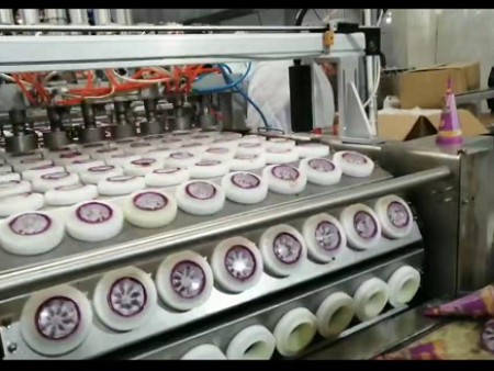 冰淇淋食品喷码案例1