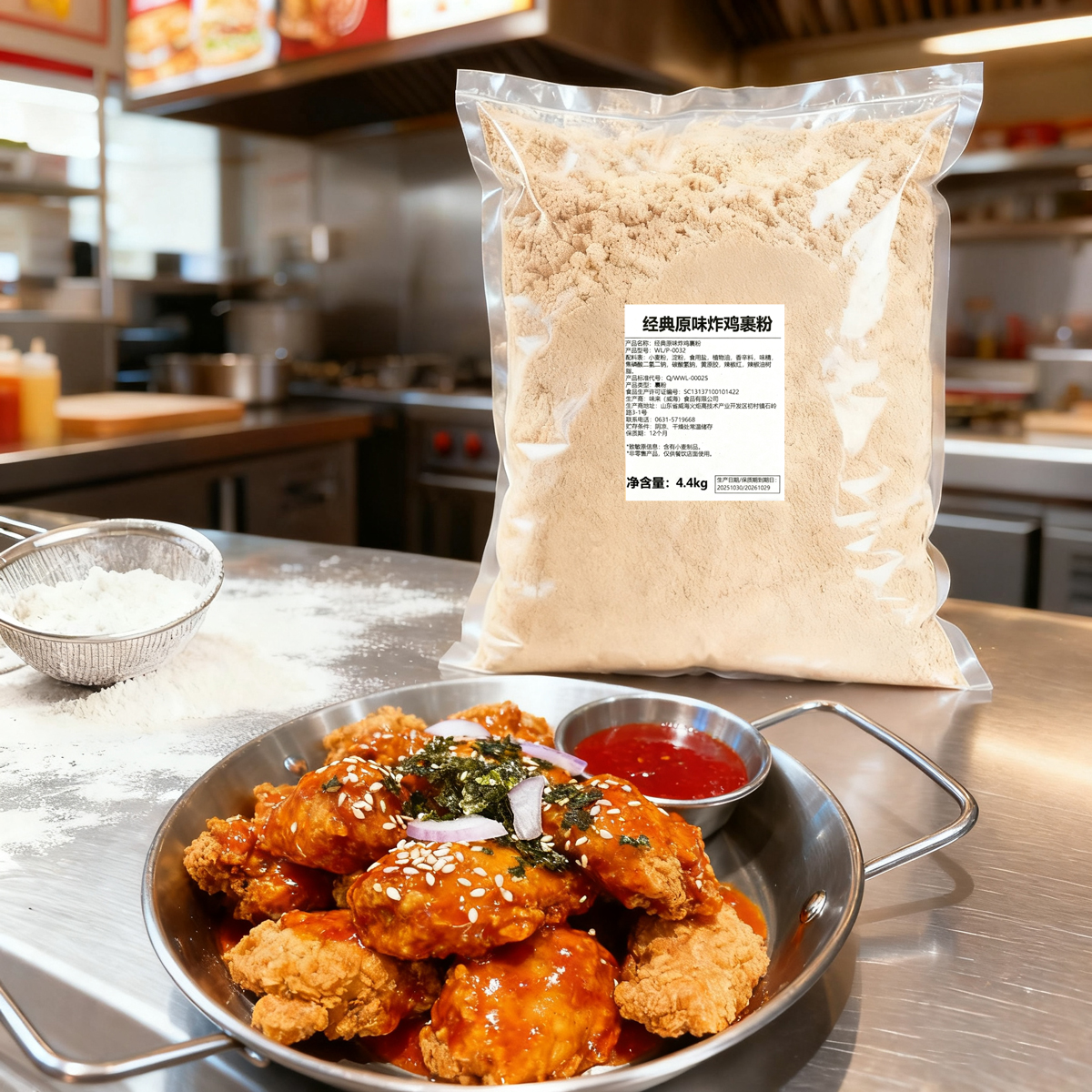 炸鸡裹粉