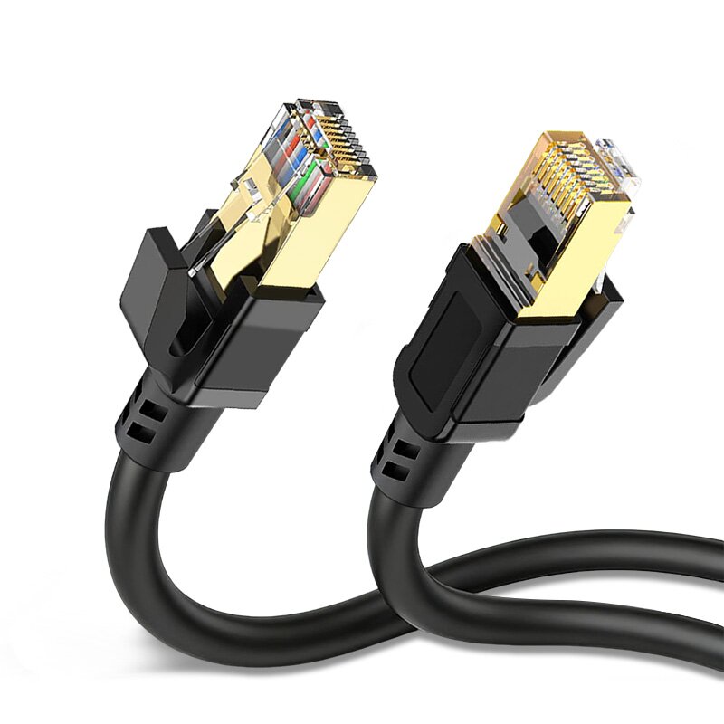 Category 8 gold-tipped network cables