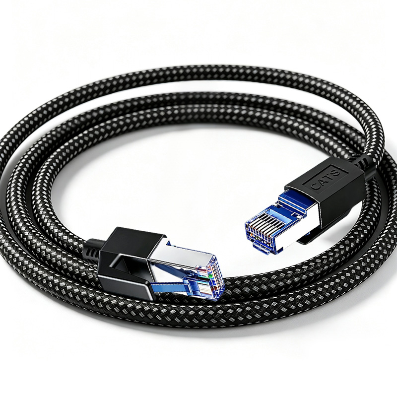 Cat8 Braided Flat Cable