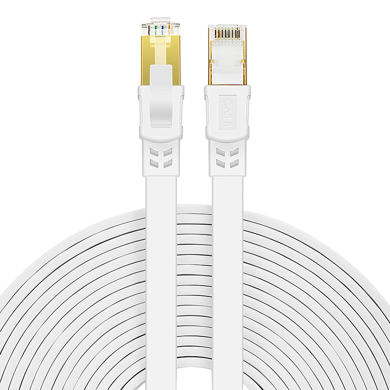Ultra-Thin Cat8 Flat Cable Wall