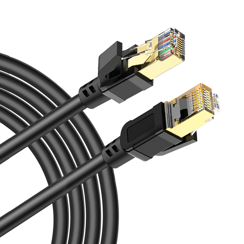 Cat8 Black Round Cable