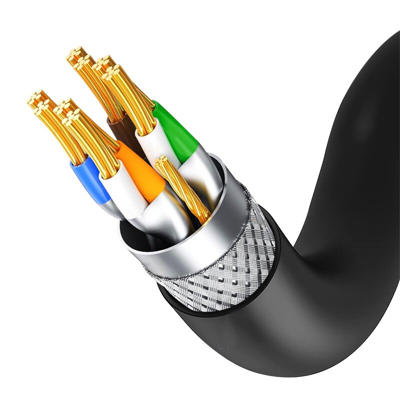 Category 8 gold-tipped network cables