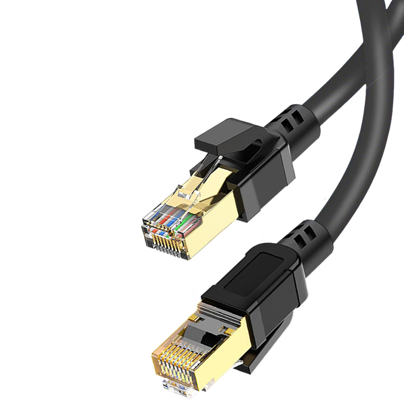 Cat8 Black Round Cable