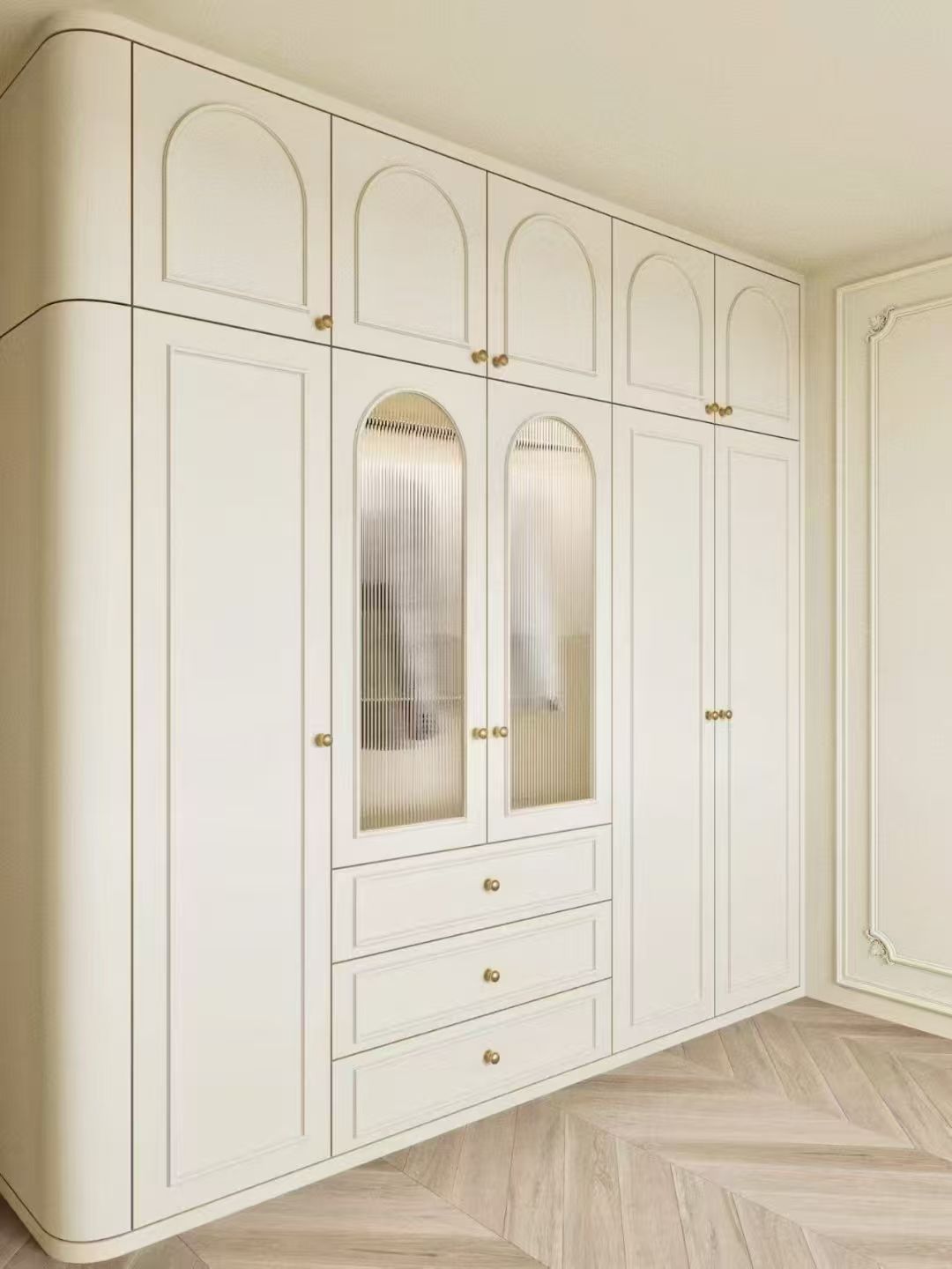 南京圆弧衣柜定制厂家