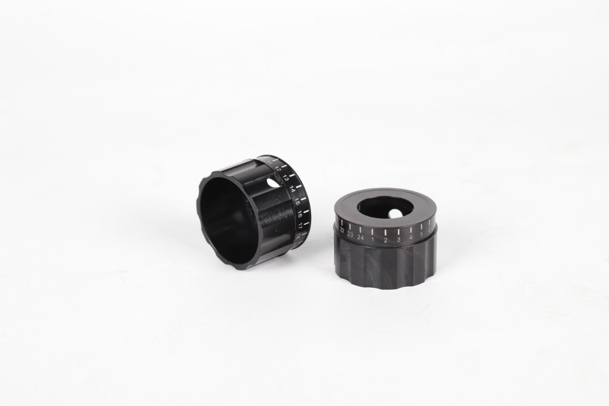 Aluminum parts oxidized black products
