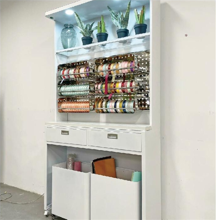 Material back cabinet