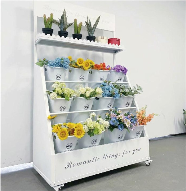 3-layer flower material rack
