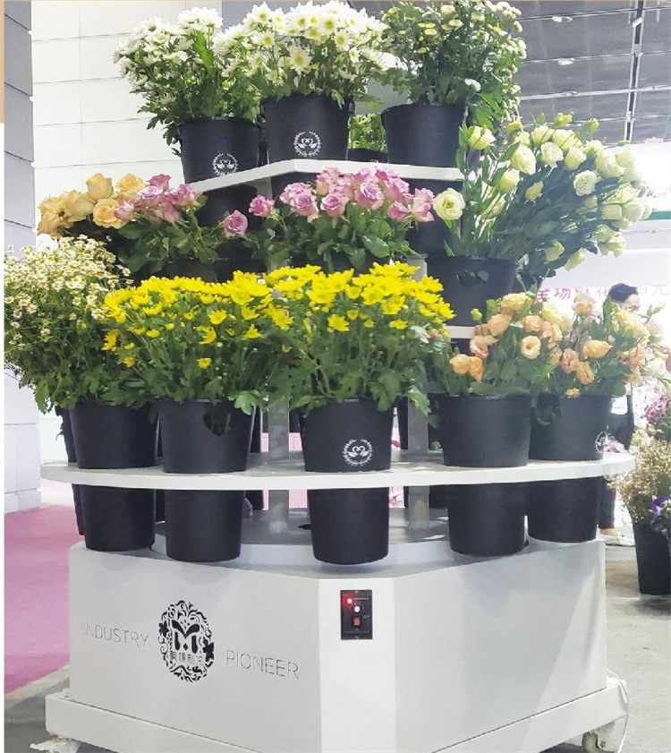 Rotating middle island