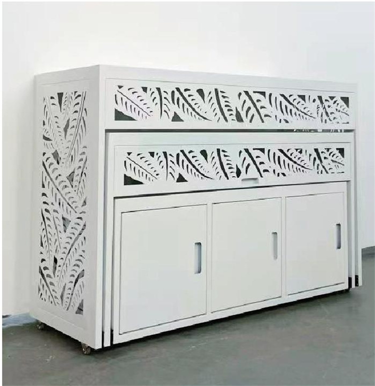 Three-layer telescopic table