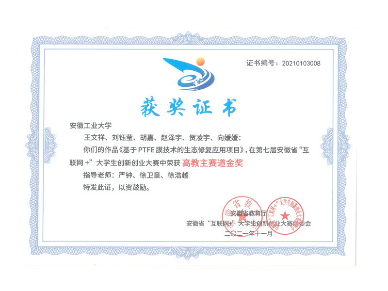 2021年互联网➕安徽省金奖