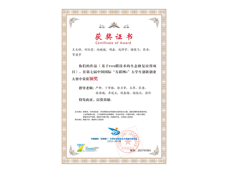 2021年互联网➕全国铜奖