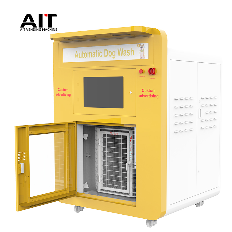 Fully automatic integrated dog bathing, drying and disinfection automatic dog washing machine