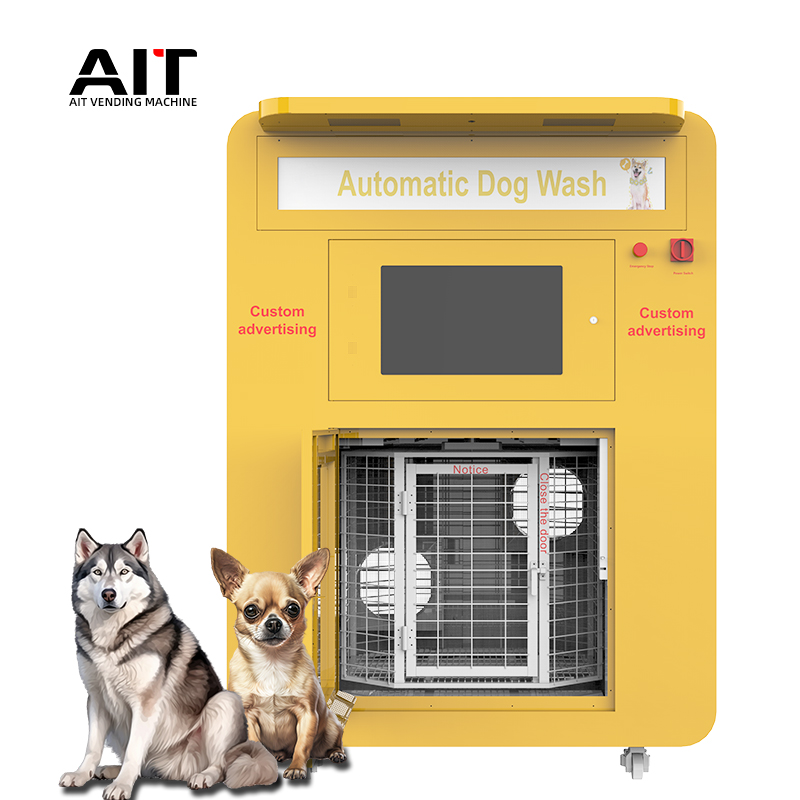 Fully automatic integrated dog bathing, drying and disinfection automatic dog washing machine