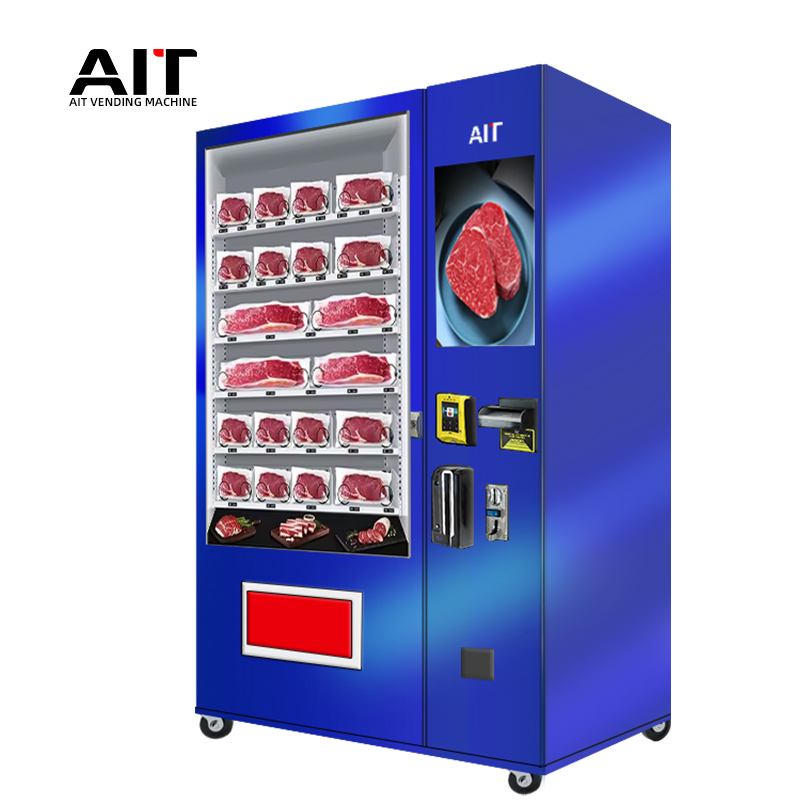 minus 18 degrees Celsius, vending machines can sell frozen foods such as frozen meat and fresh food