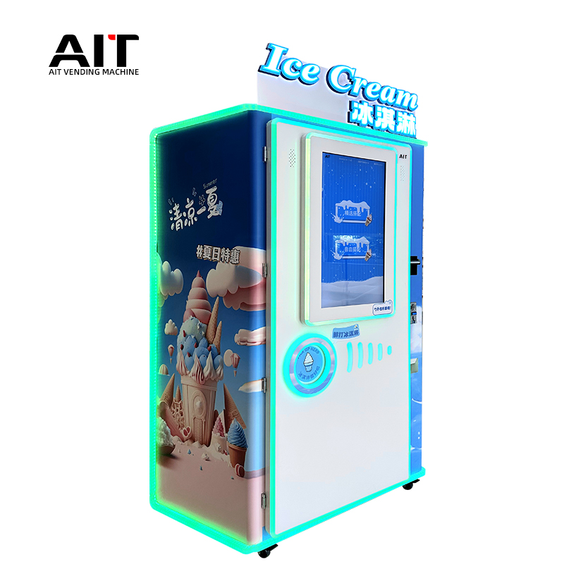 21.5-inch fresh ice cream vending machine