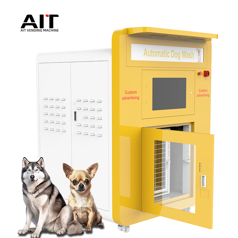 Fully automatic integrated dog bathing, drying and disinfection automatic dog washing machine