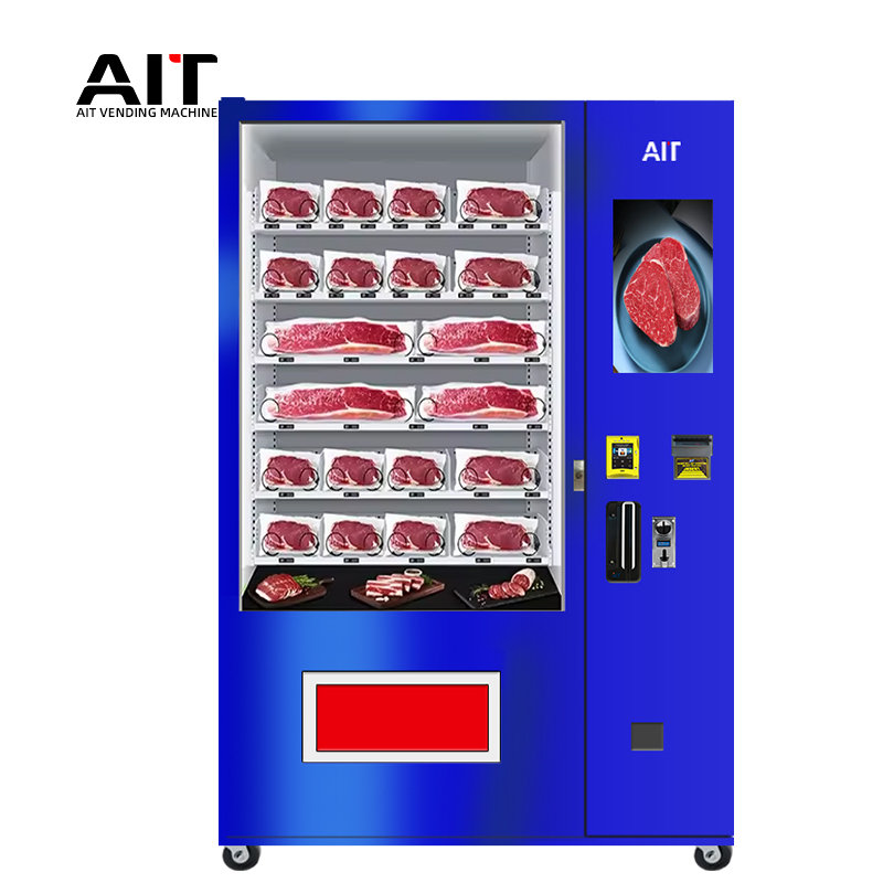 minus 18 degrees Celsius, vending machines can sell frozen foods such as frozen meat and fresh food