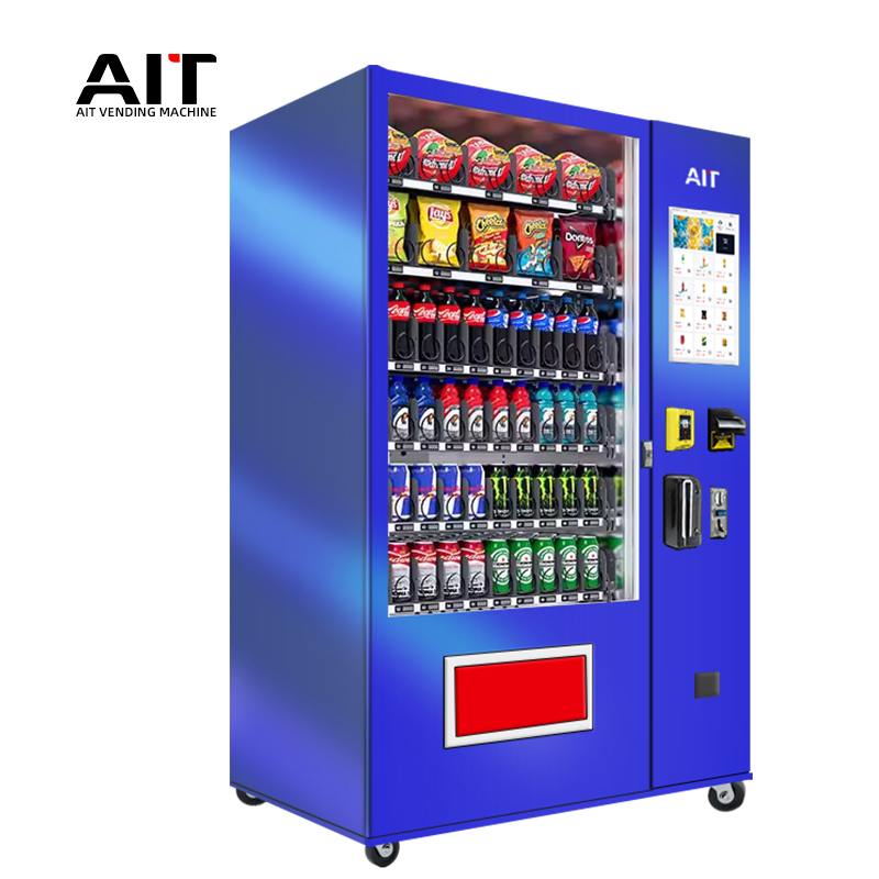21.5 touch screen 6-layer 60-channel spring beverage and snack vending machine