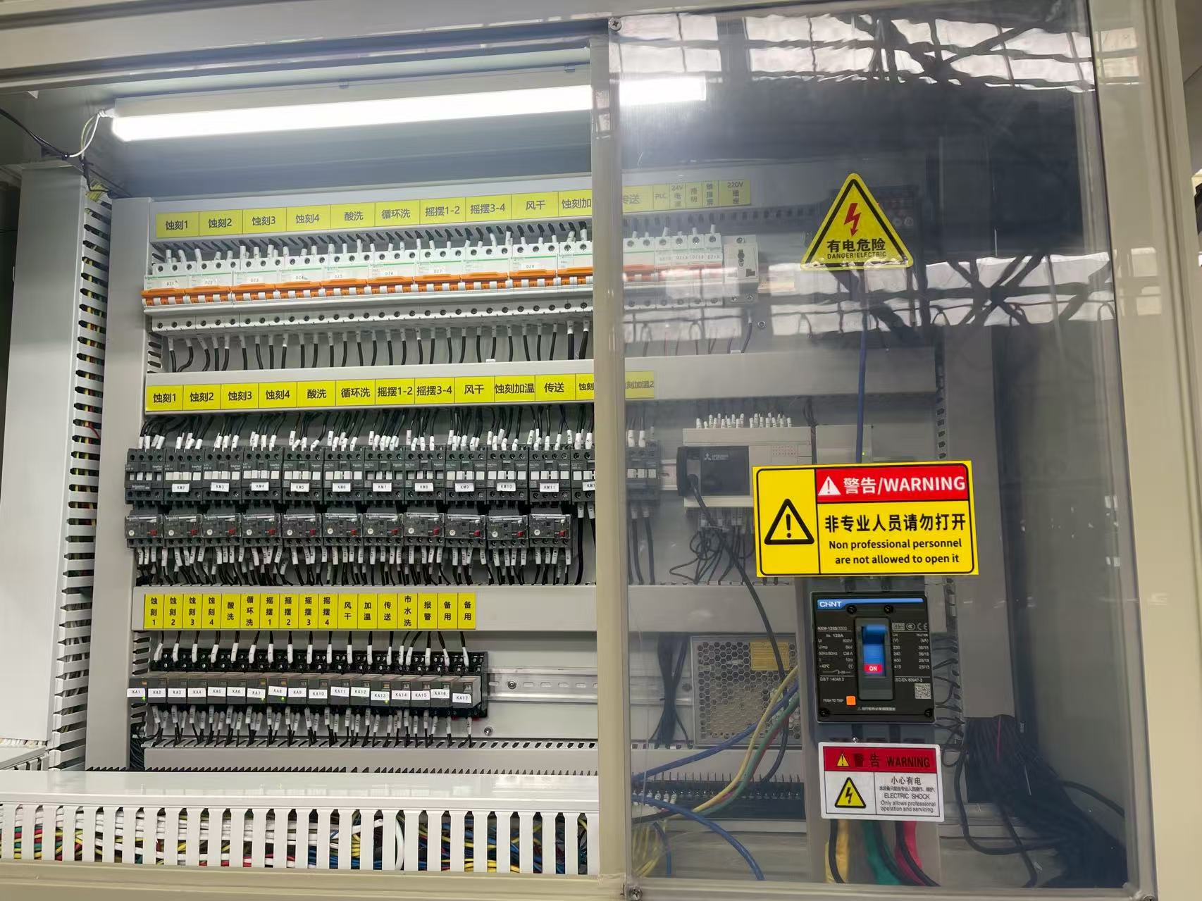 Continuous Horizontal Glass Etching Line