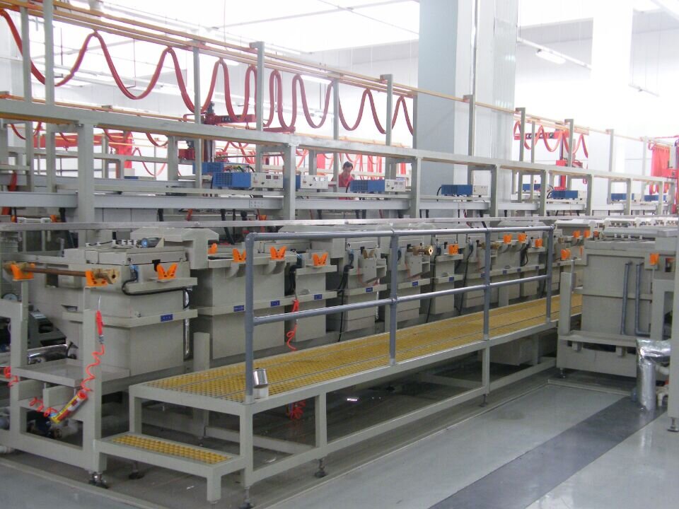 Fully automatic chemical nickel production line