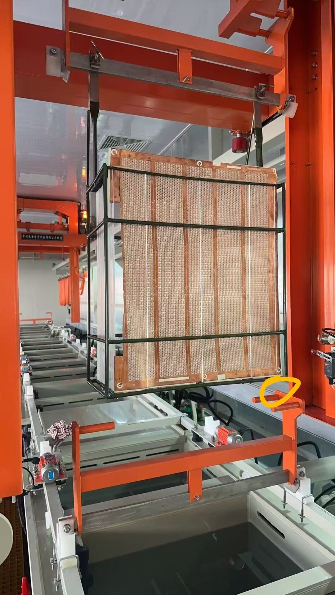 Fully automatic chemical nickel production line