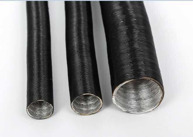 Four layer aluminum foil ventilation duct